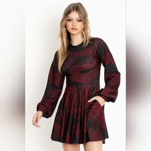Venomous Bishop Skater Dress EUC